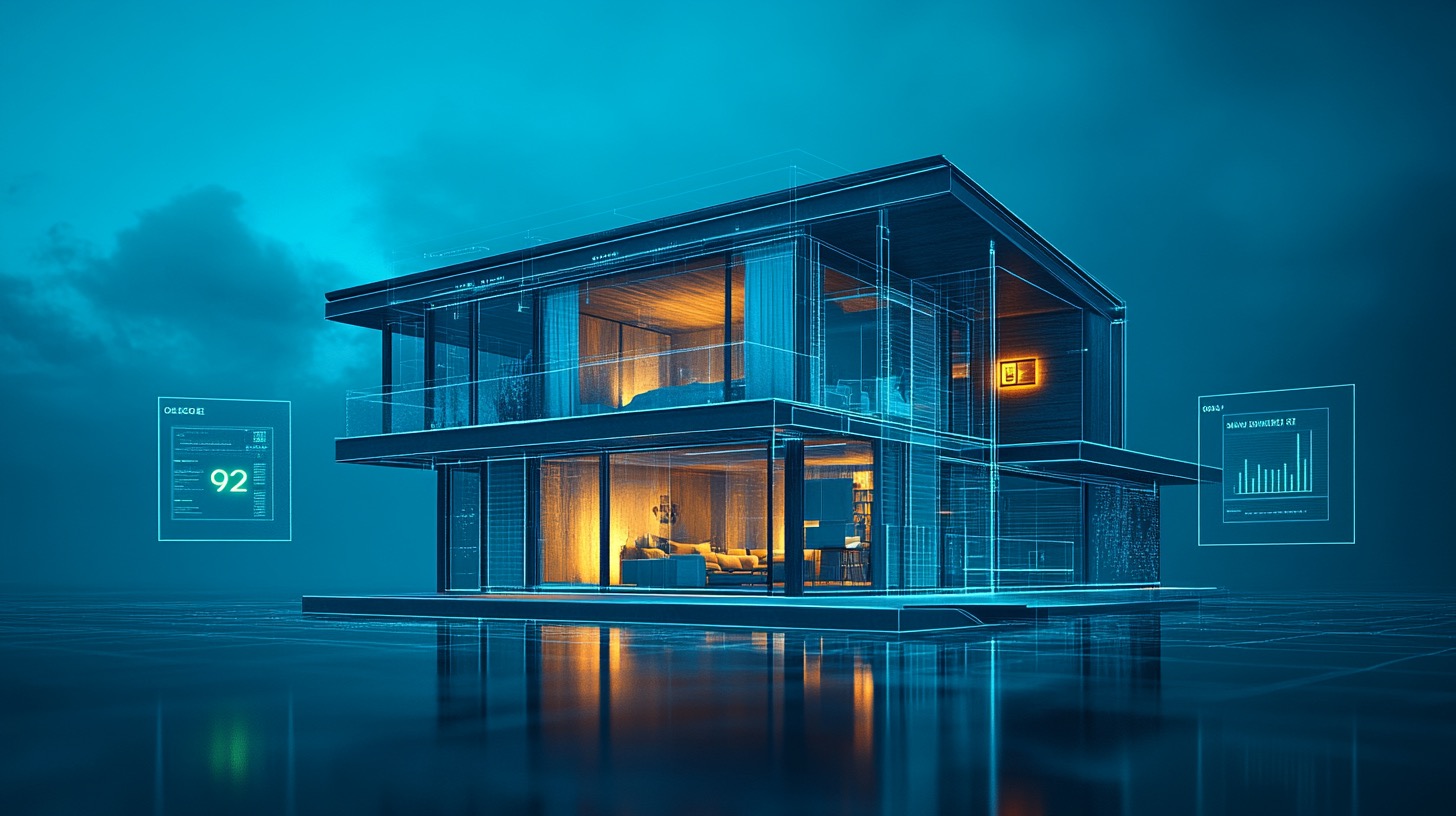 Real estate listing dashboard with AI-generated descriptions and lead scores
