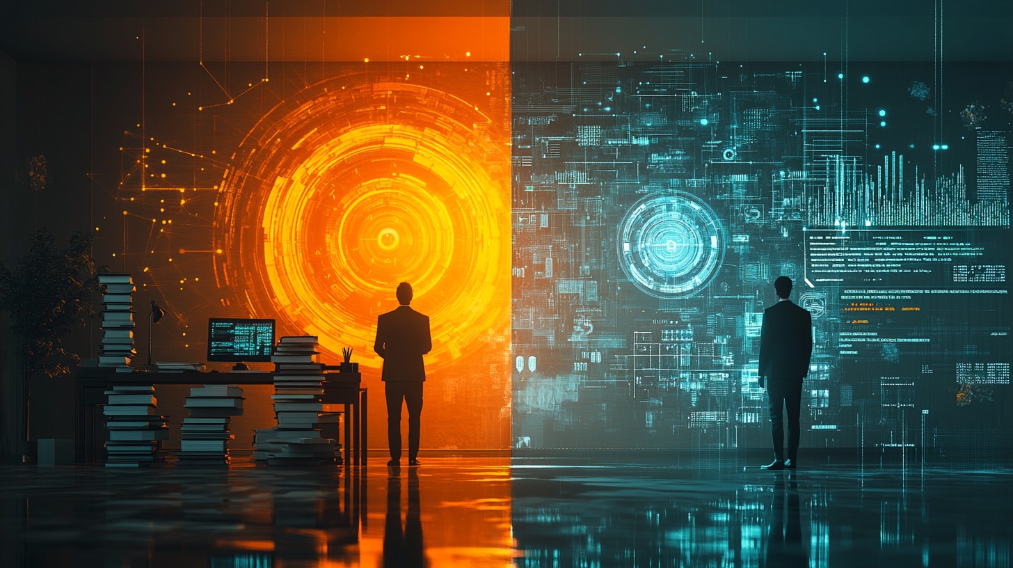 Before and after comparison of traditional agency workflow vs AI-powered workflow